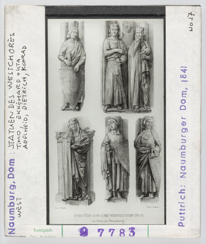 Vorschaubild Naumburg, Dom, Westchor: Statuen des Westchores. Timo, Ekkehard u. Uta, Adelheid, Dietrich, Konrad Diasammlung